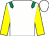 White, emerald green epaulets, yellow sleeves