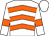 White, orange chevrons and armlets