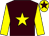 Brown, yellow star and sleeves, yellow cap, brown star