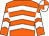 Orange & white chevrons, quartered cap