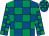 Royal blue & emerald green check