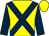 Yellow, dark blue cross belts and sleeves