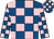 Royal blue and pink checked