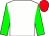 White, Green sleeves, red cap