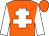 Orange, white cross of lorraine and sleeves