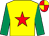 Yellow, red star, emerald green sleeves, red and yellow quartered cap