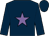 Dark blue, mauve star, dark blue cap