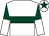 White, dark green hoop, halved sleeves, dark green star on cap