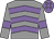 Grey, mauve chevrons and armlets, mauve cap, grey diamonds