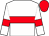 White body, red hoop, white arms, red armlets, red cap