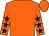 Orange, brown stars on sleeves