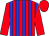 Red body, blue-light striped, red arms, red cap