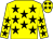 Yellow, black stars