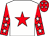 White, red star, red sleeves, white stars, red cap, white stars