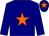 Navy, orange star, orange star on navy cap