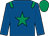 Royal blue, emerald green star, epaulets, emerald green cap