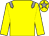 Yellow body, grey epaulettes, yellow arms, yellow cap, grey star