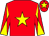 Red, yellow star, diabolo on sleeves and star on cap