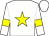 White body, yellow star, white arms, yellow armlets, white cap