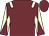 Garnet body, beige epaulettes, beige arms, garnet diablo, garnet cap