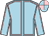 light blue, pink seams, quartered cap