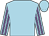 Light blue, mauve striped sleeves