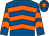 Royal blue & orange chevrons, orange star on cap