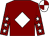 Maroon, white diamond, white stars on sleeves, quartered cap