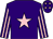 Purple, pink star, striped sleeves and stars on cap