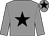 Grey, black star and star on cap