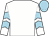 White, light blue chevrons on sleeves, light blue cap