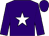 Purple, White star