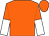 Orange, white halved sleeves