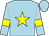 light blue, yellow star, yellow armbands