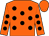 Orange, black spots, Orange cap