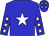 Blue, white star, White stars on sleeves and cap