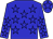 Big-blue body, blue stars, big-blue arms, blue stars, big-blue cap, blue star