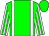 Green body, white braces, white arms, green striped, green cap