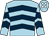 Light blue, dark blue chevrons, white spots on cap