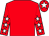 Red body, red arms, white stars, red cap, white star