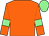 Orange body, orange arms, green-light armlets, green-light cap