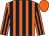 Orange and dark blue stripes, orange cap