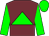 Garnet body, big-green triangle, big-green arms, big-green cap