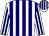 White, navy blue stripes,