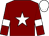 Maroon, white star, armlets and cap