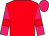 Red body, rose arms, red armlets, rose cap