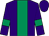 Purple, emerald green stripe and armlets