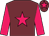 Garnet body, rose star, rose arms, garnet cap, rose star