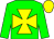 Green, yellow maltese cross and cap