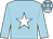 Kingfisher,white star and sleeves,kingfisher seams,collar andcuffs,kingfisher cap, white stars